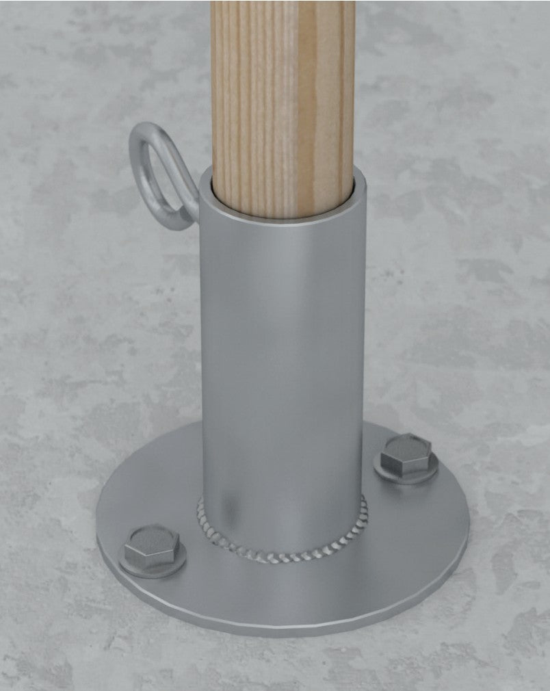 DOMAX PDP zaskrutkovacia pätka stĺpika s kruhovou základňou slnečníková (ZNG) echnické parametre