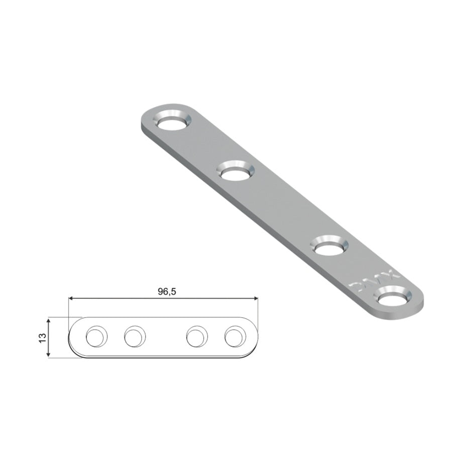 DOMAX FLW 80 zaoblená montážna spojka