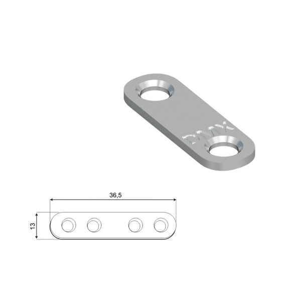 DOMAX FLW 40 zaoblená montážna spojka