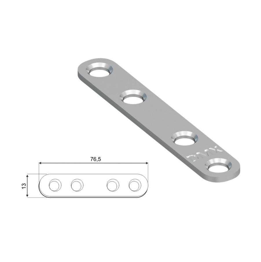 DOMAX FLW 80 zaoblená montážna spojka