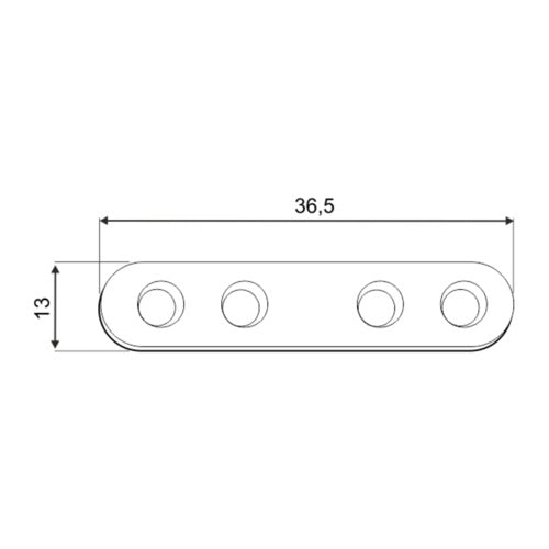 DOMAX FLW zaoblená montážna spojka rozmer