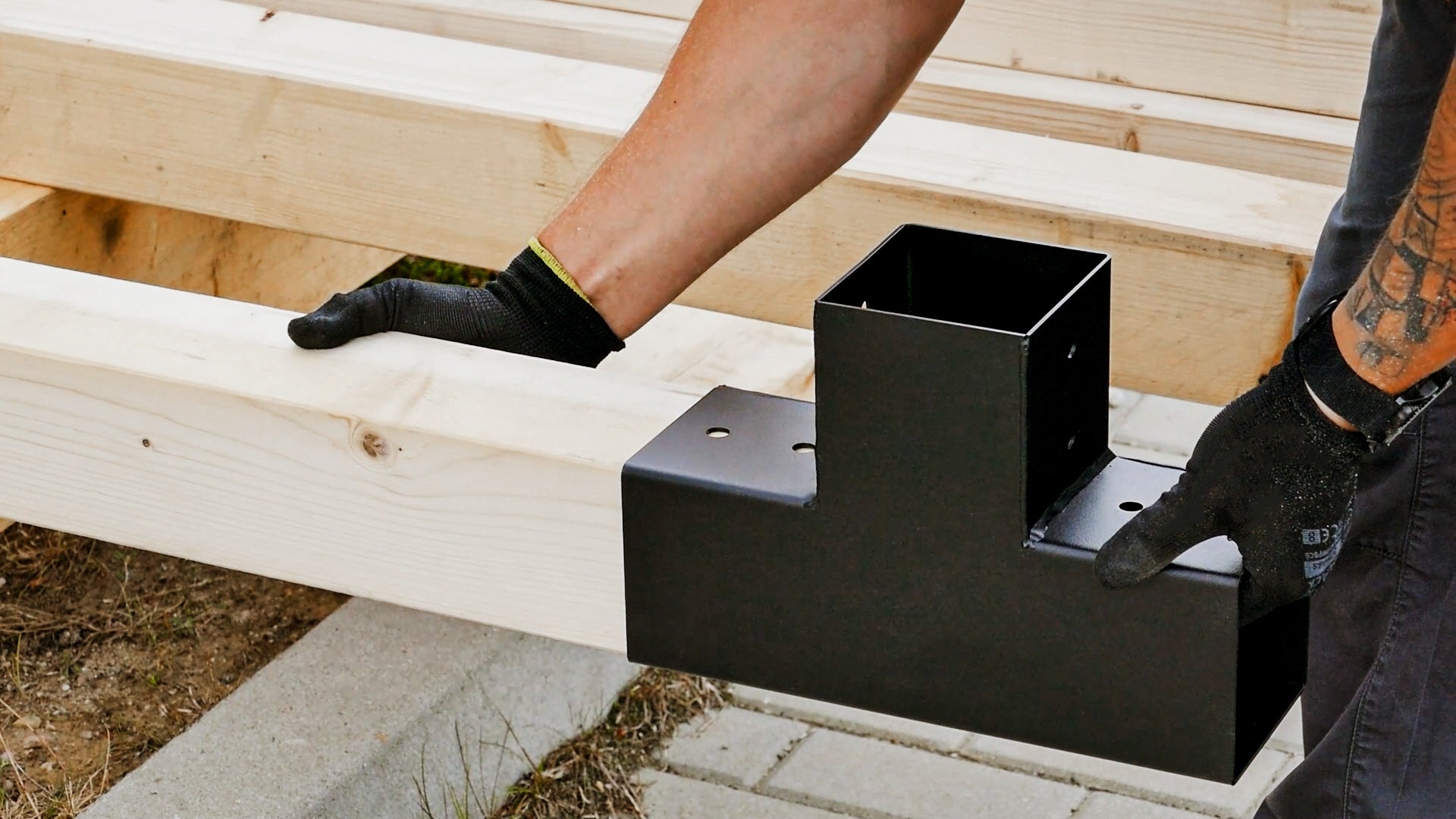 DOMAX GPT spojka štvorcového nosníka montáž