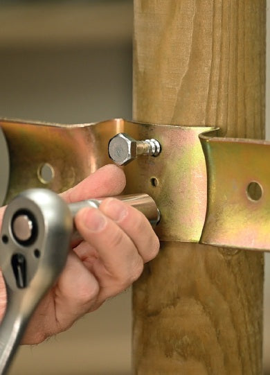 DOMAX LBO 1 spojka okrúhlych trámov typu T rozmer