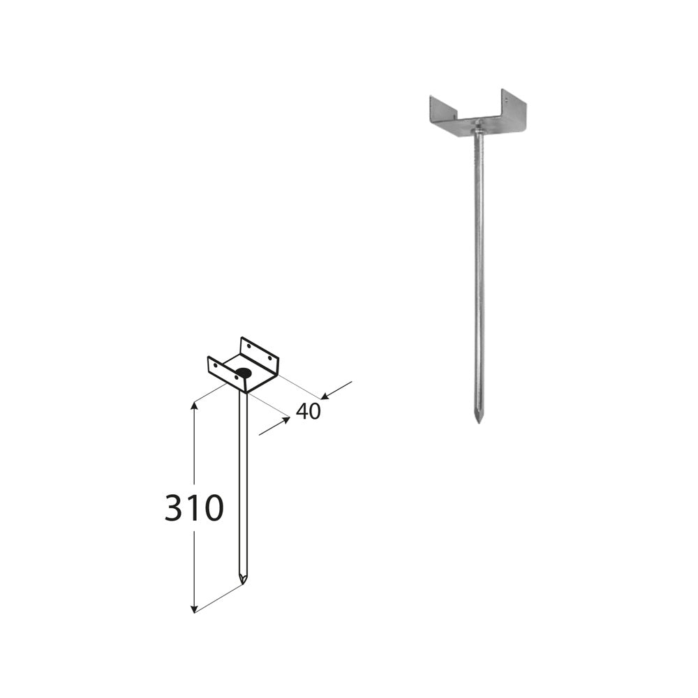 DOMAX PD 310-40 podpera na strešné laty