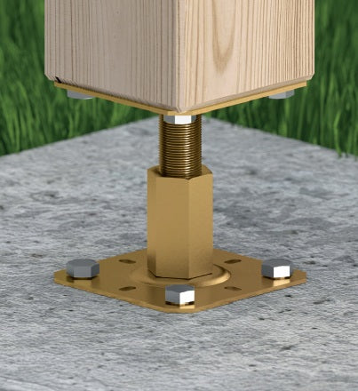 DOMAX PR zaskrutkovacia pätka stĺpika nastaviteľná závitová rozmer