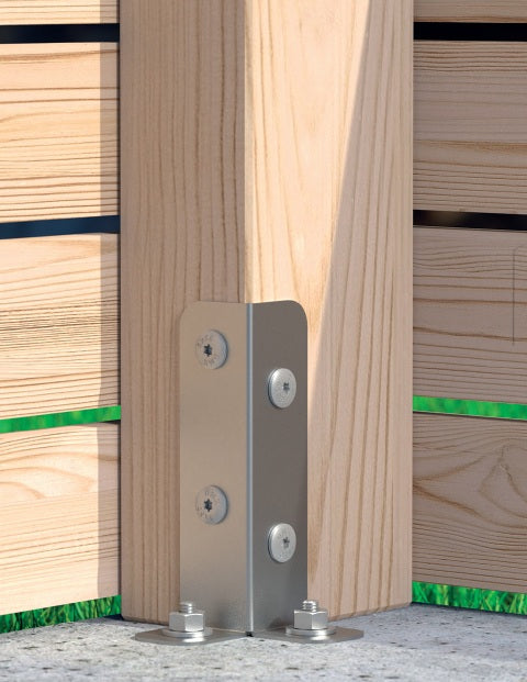 DOMAX PSB zaskrutkovacia pätka stĺpika montáž