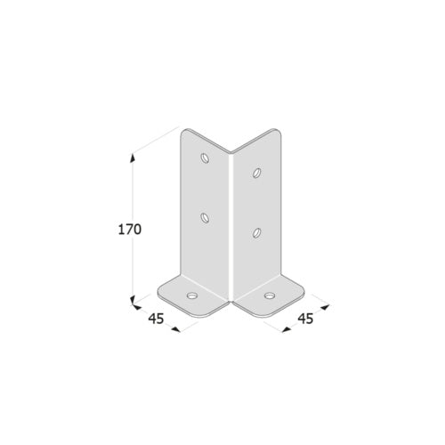 DOMAX PSB zaskrutkovacia pätka stĺpika