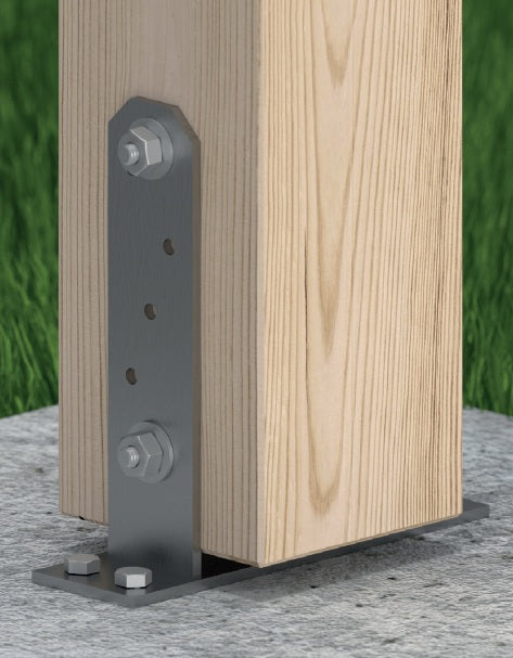 DOMAX PST zaskrutkovacia pätka stĺpika typu TT montáž