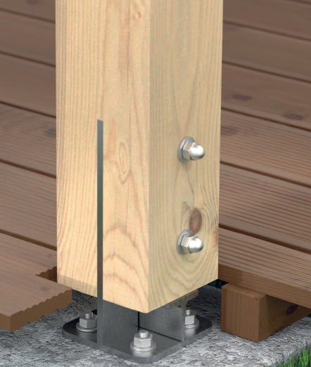 DOMAX PUW zaskrutkovacia pätka stĺpika typu T rozmery