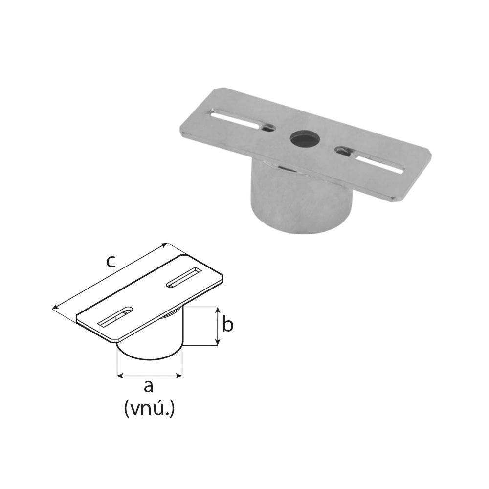 DOMAX PWOM 5 adaptér pre základňu stĺpa