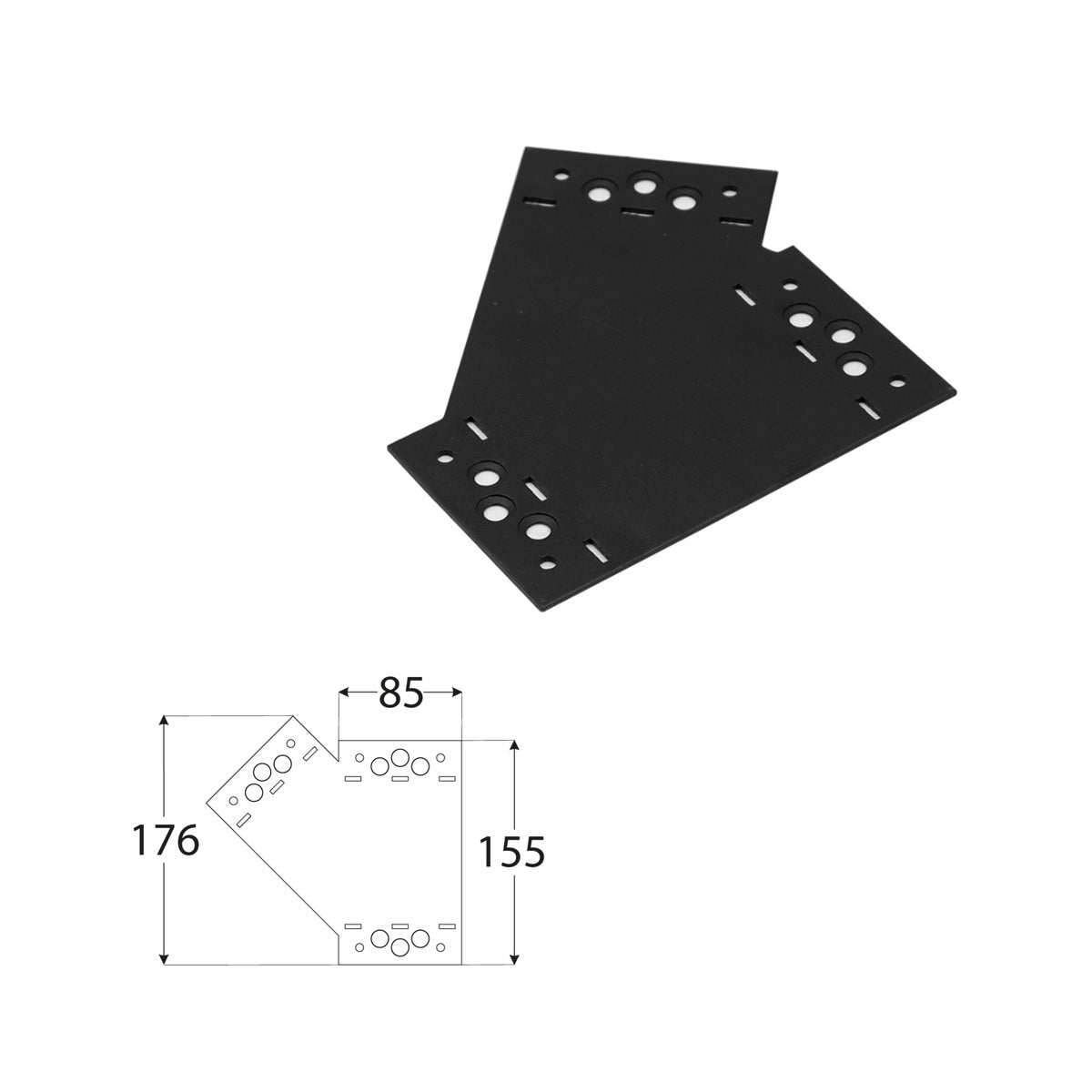 DOMAX SDLPF 1 spojka na stavbu pergol a hojdačiek