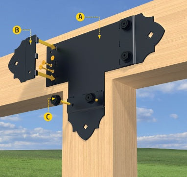 DOMAX SD spojka na stavbu pergol a hojdačiek montáž