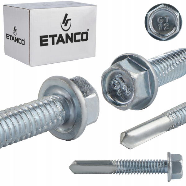 ETANCO GT 12 Ø5,5 mm skrutka na upevňovanie plechov bez podložky