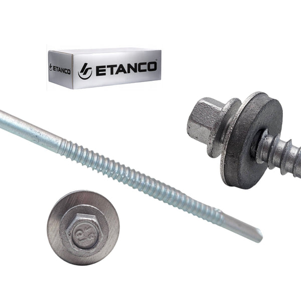 ETANCO GTR 16 SP Ø6,3 / 7,0 mm skrutka na upevnenie sendvičových panelov s podložkou A19