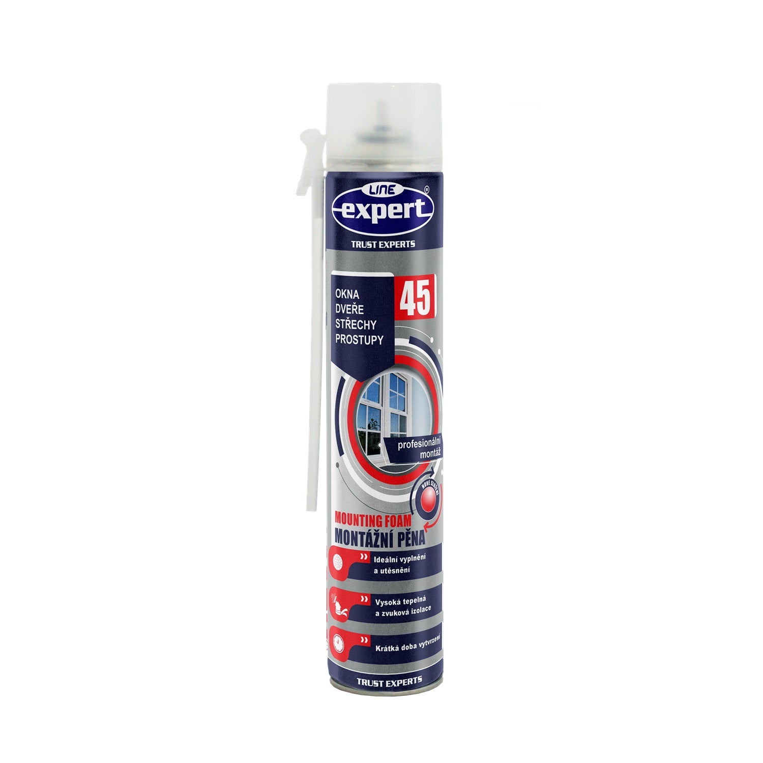 EXPERT LINE MOUNTING FOAM 45 letná montážna PUR pena trubičková 750 ml
