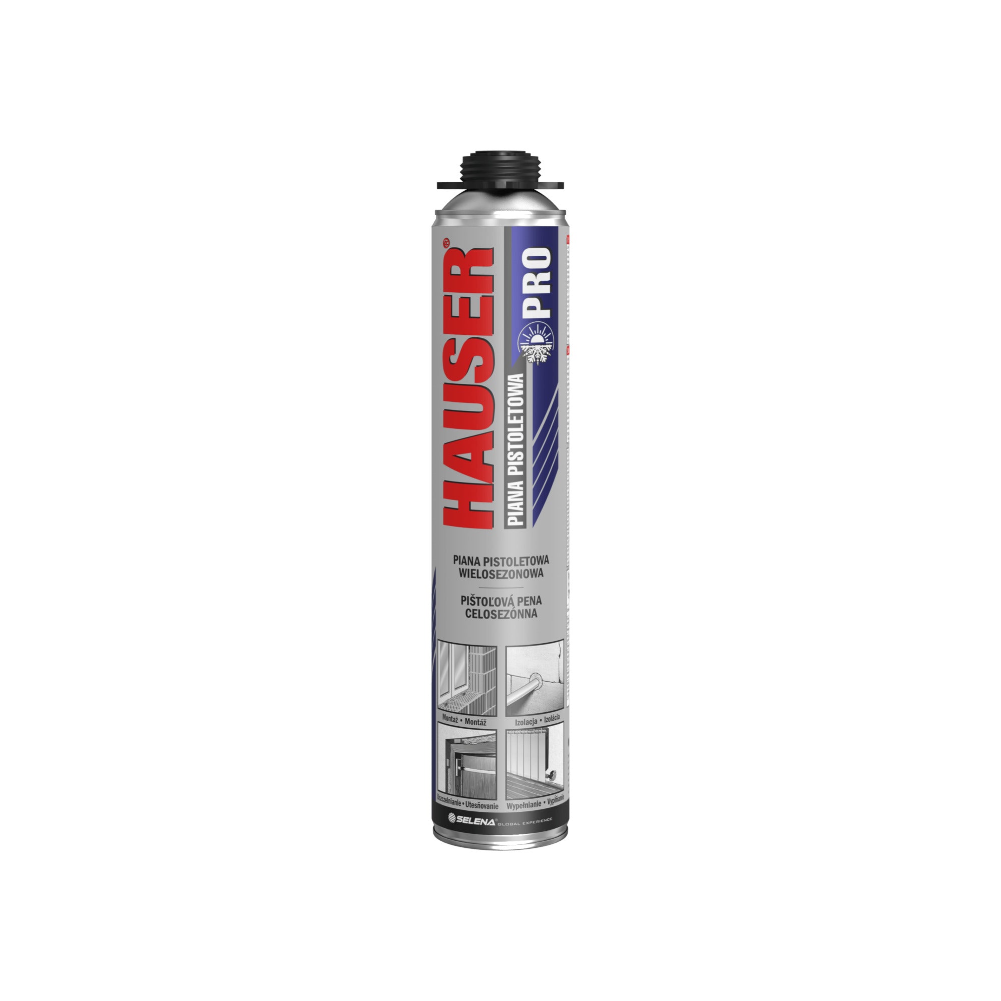 HAUSER PRO Celosezónna pištoľová pena 750 ml
