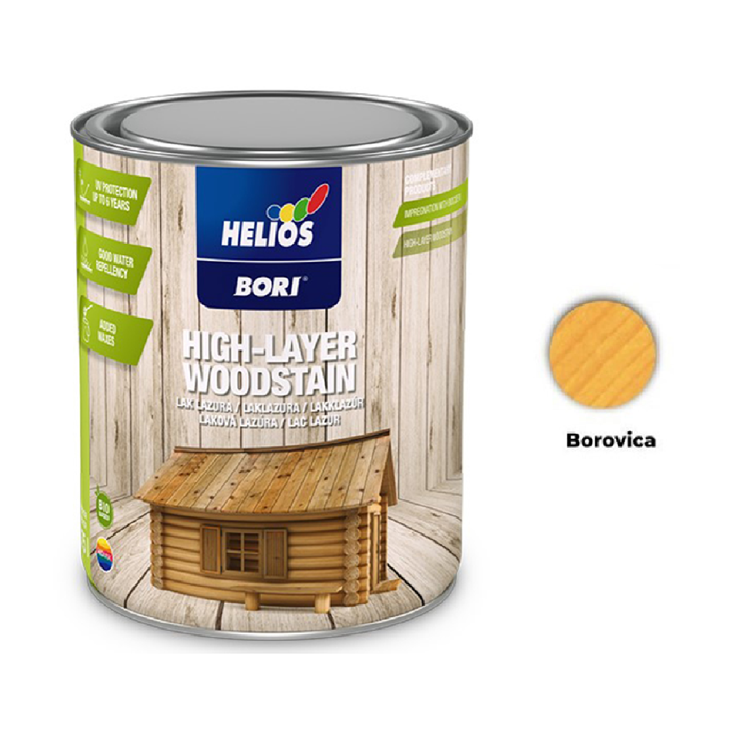 HELIOS BORI Laková lazúra na drevo - bezfarebná