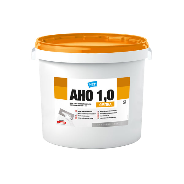 HET AHO umývateľná akrylátová hladená fasádna omietka - 25 kg (1,0 zrnitosť)