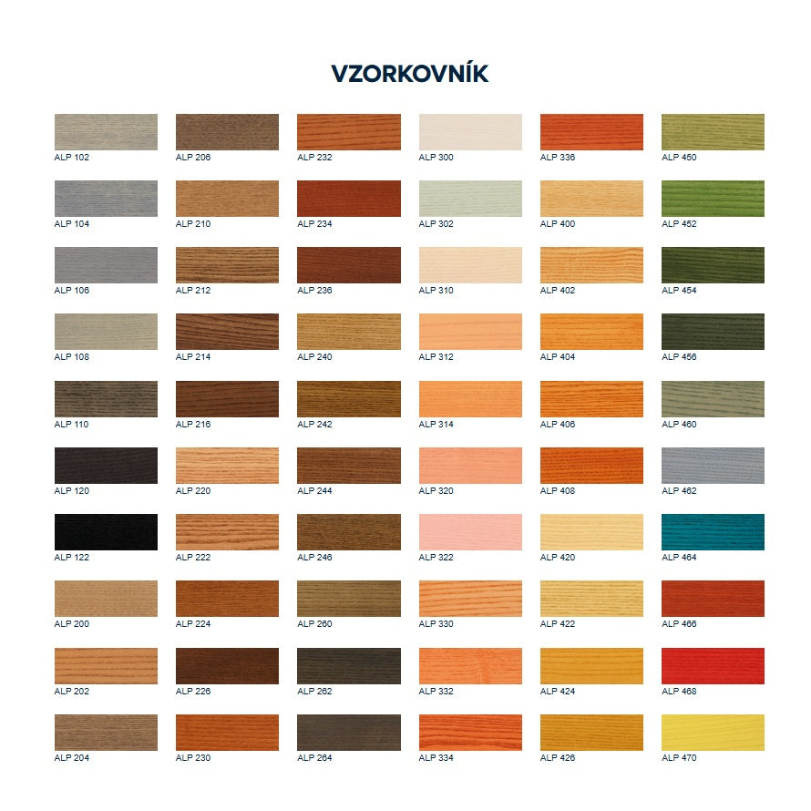 HET Aquadecol LAZÚRA PREMIUM tenkovrstvová lazúra na drevo_vzorkovník