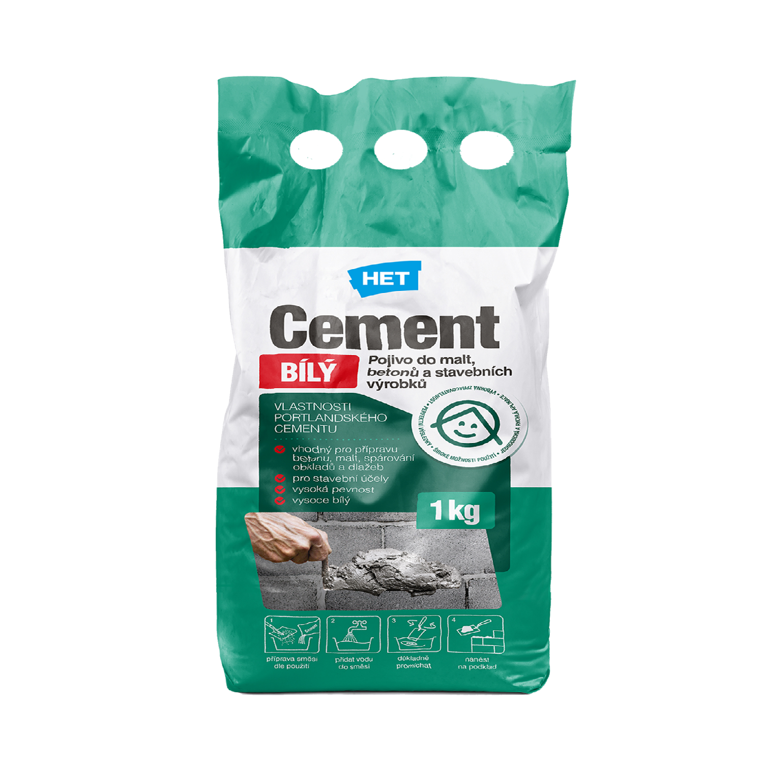 HET Cement BIELY 1 kg