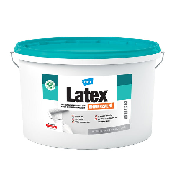 HET Latex UNIVERZÁLNY biela latexová umývateľná farba do interiéru a exteriéru 15 kg