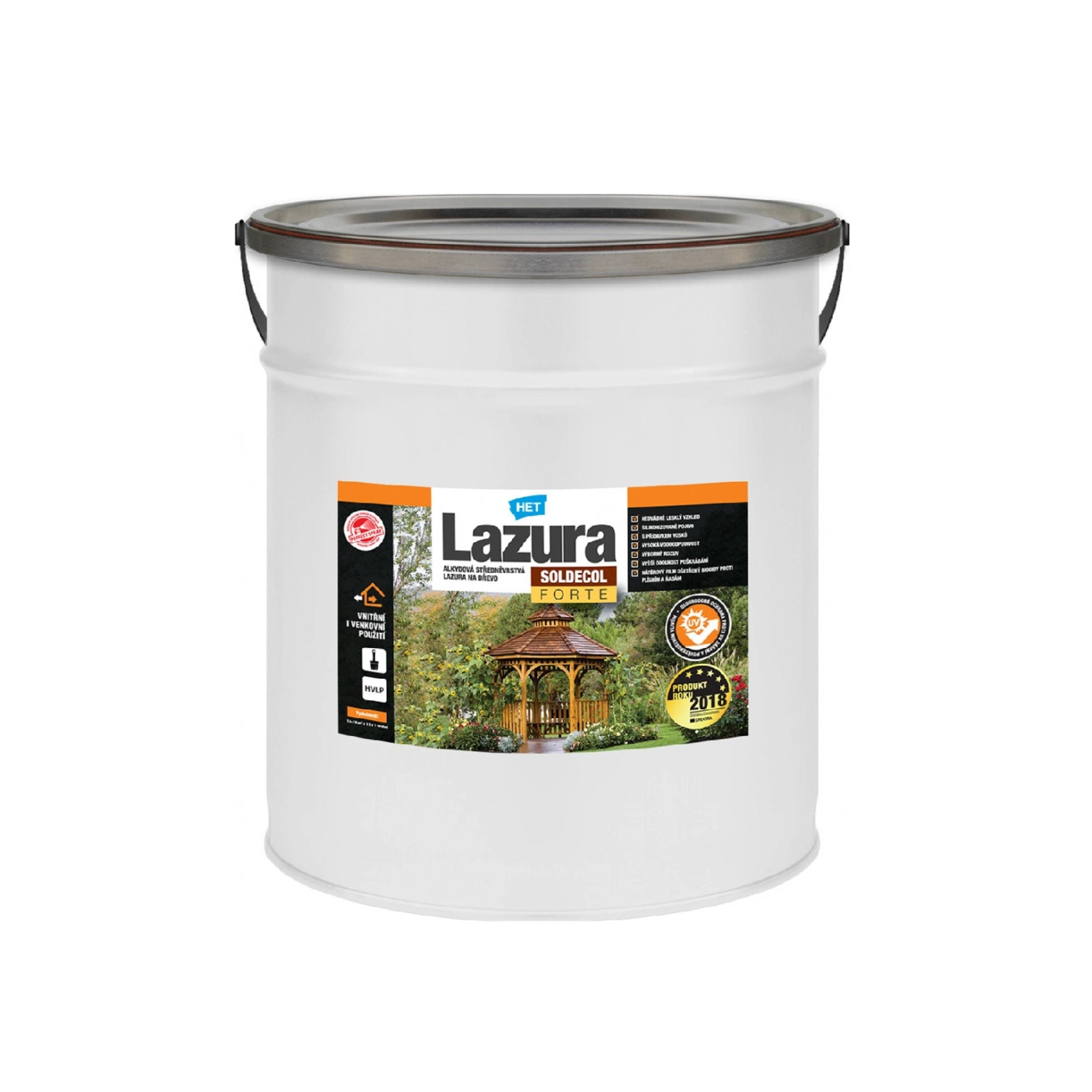 HET SOLDECOL LAZÚRA FORTE strednovrstvová lazúra na drevo 2,5 l