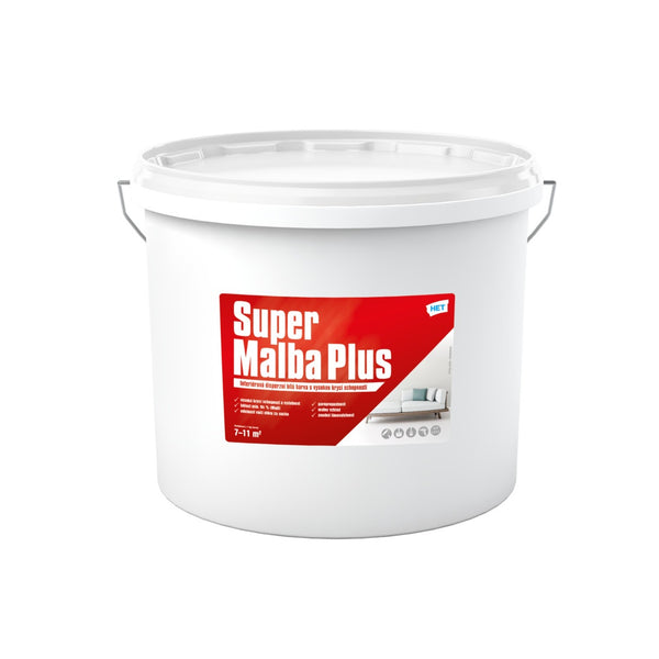 HET Super Maľba Plus interiérová disperzná biela farba na stenu 40 kg