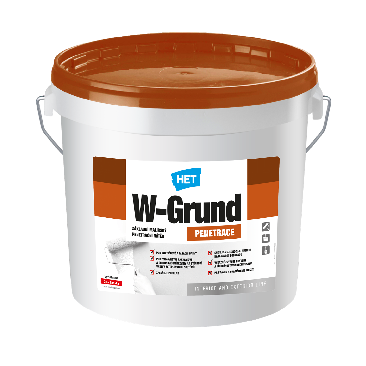 HET W-Grund základný maliarský penetračný náter 12 kg