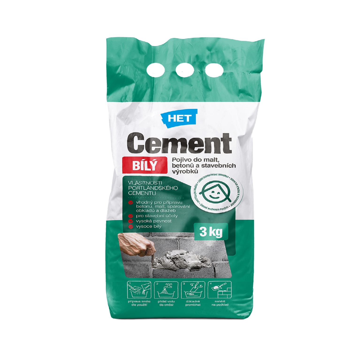 HET Cement BIELY 3 kg