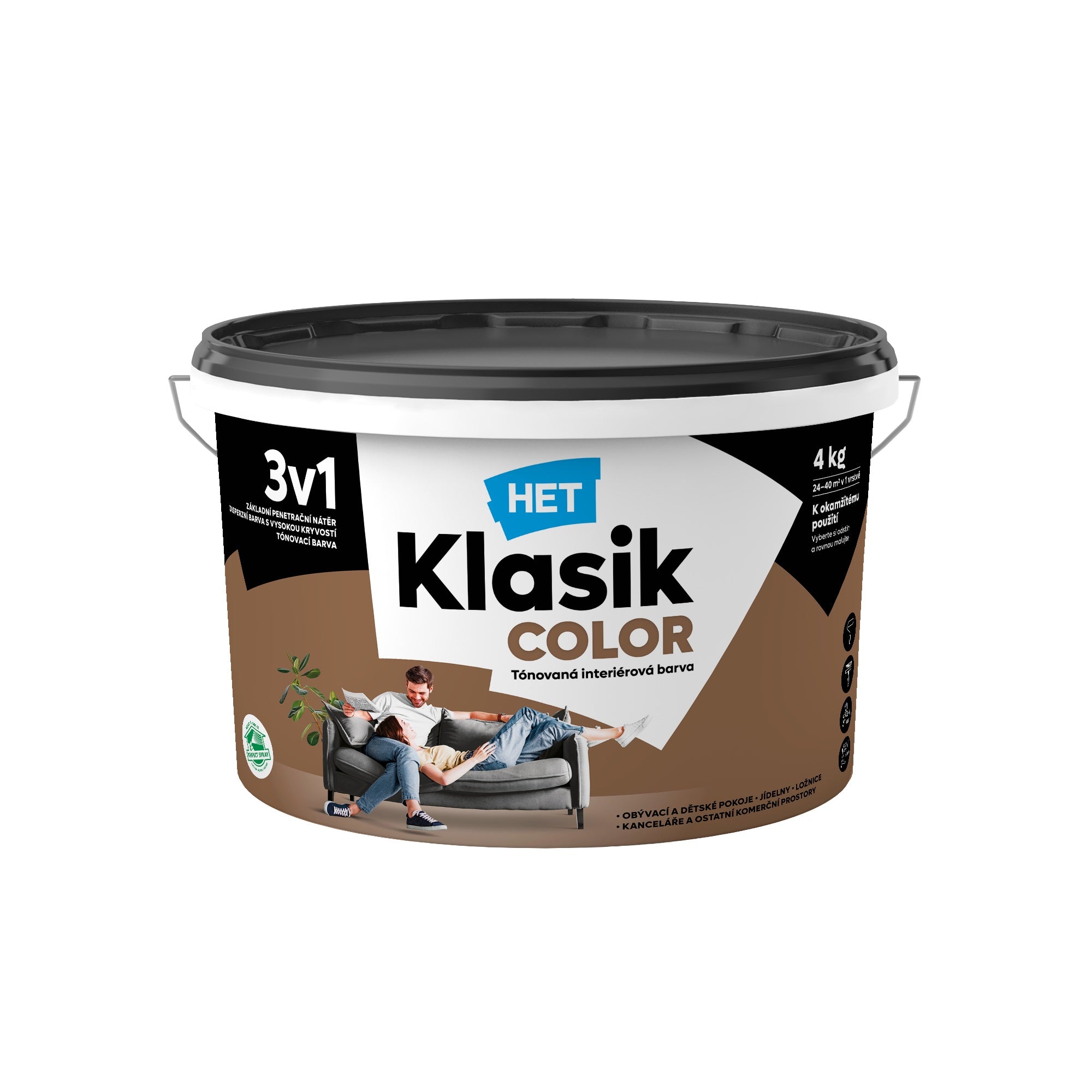 HET Klasik COLOR tónovaná interiérová akrylátová disperzná farba na stenu_4kg_0267