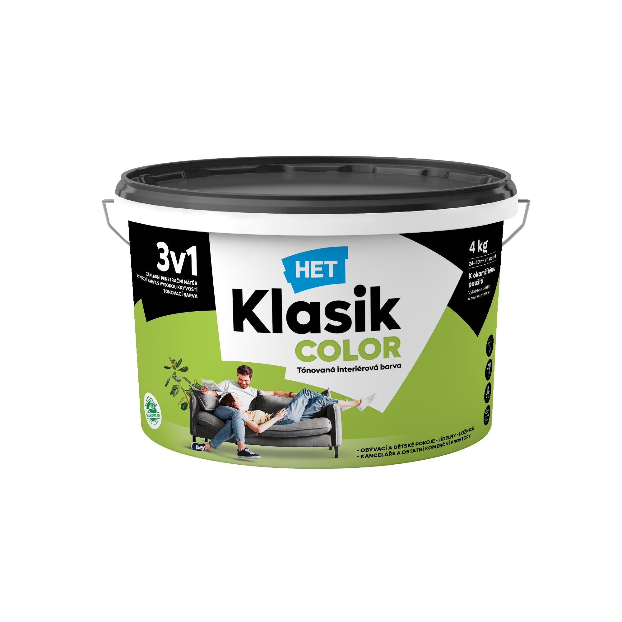 HET Klasik COLOR tónovaná interiérová akrylátová disperzná farba na stenu_4kg_0597