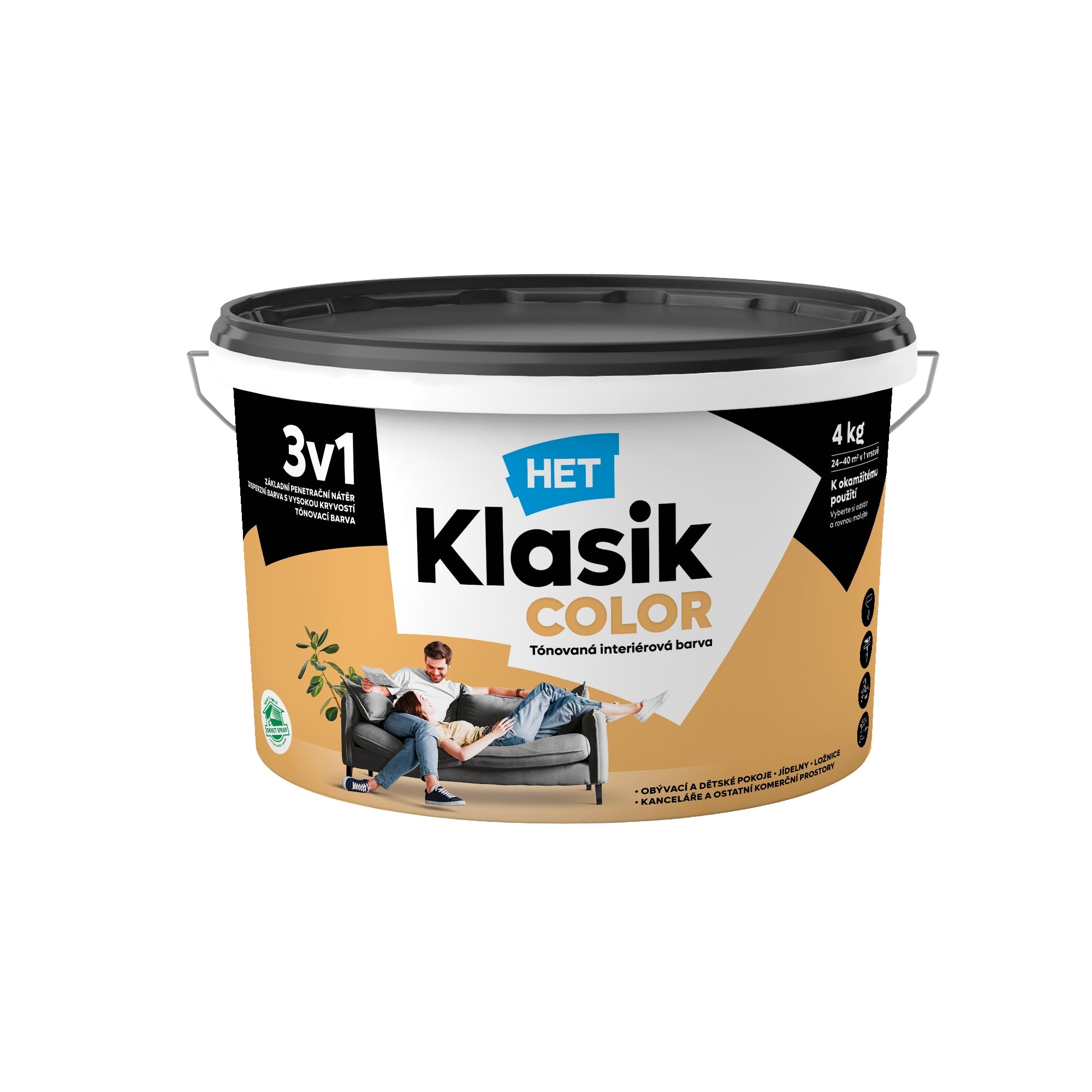 HET Klasik COLOR tónovaná interiérová akrylátová disperzná farba na stenu_4kg_0737