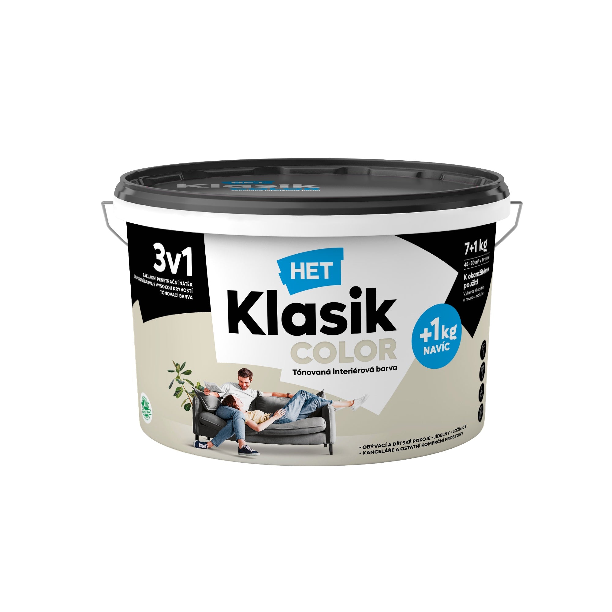 HET Klasik COLOR tónovaná interiérová akrylátová disperzná farba na stenu_7+1kg_0218