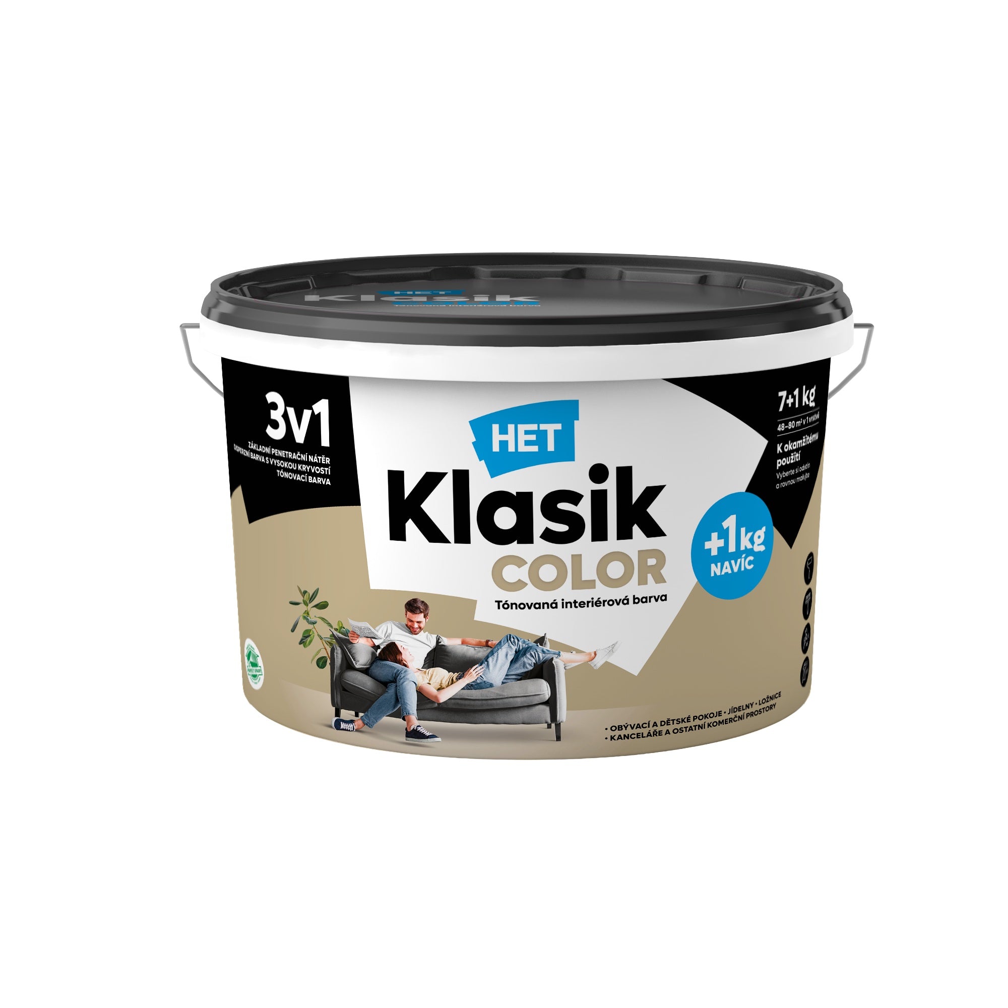 HET Klasik COLOR tónovaná interiérová akrylátová disperzná farba na stenu_7+1kg_0238