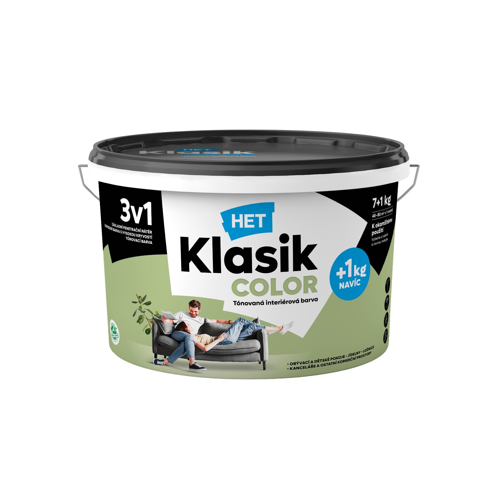 HET Klasik COLOR tónovaná interiérová akrylátová disperzná farba na stenu_7+1kg_0558