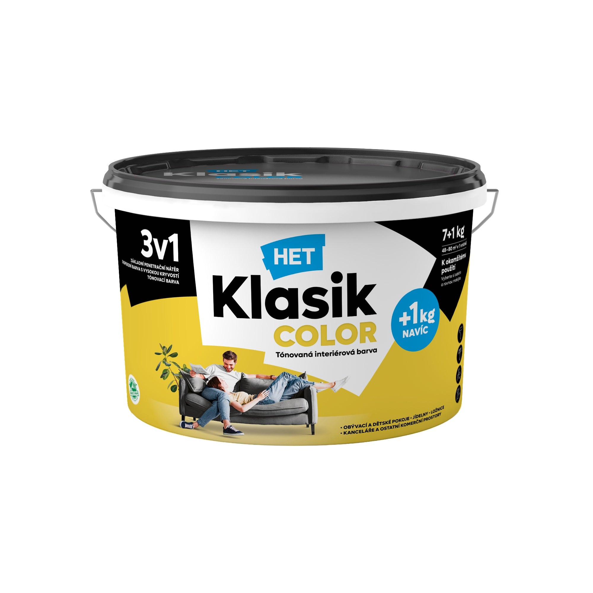 HET Klasik COLOR tónovaná interiérová akrylátová disperzná farba na stenu_7+1kg_0597