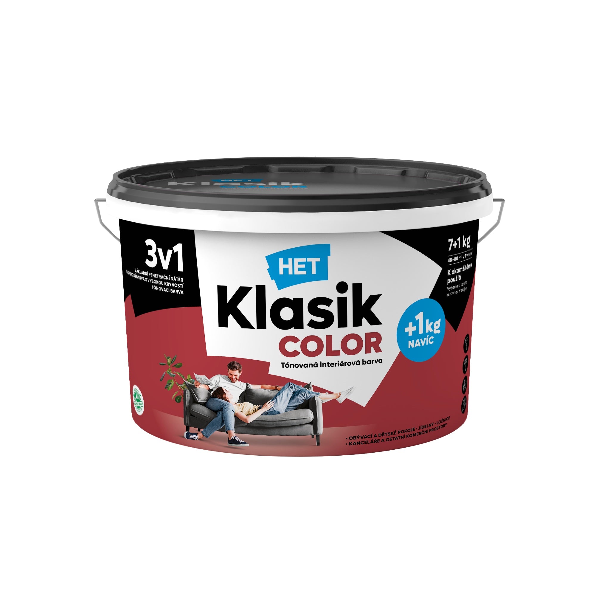 HET Klasik COLOR tónovaná interiérová akrylátová disperzná farba na stenu_7+1kg_0777