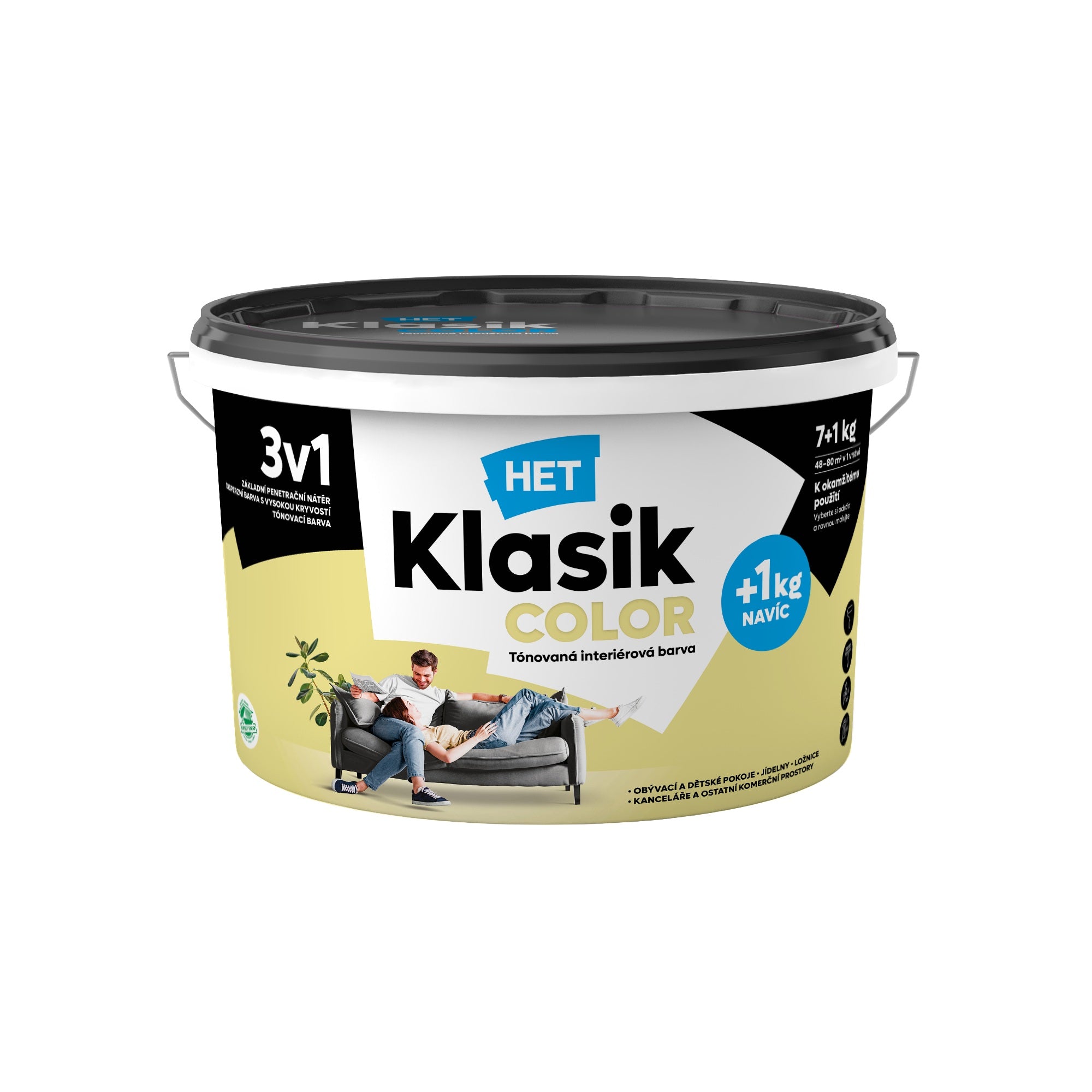 HET Klasik COLOR tónovaná interiérová akrylátová disperzná farba na stenu_7+1kg_0897
