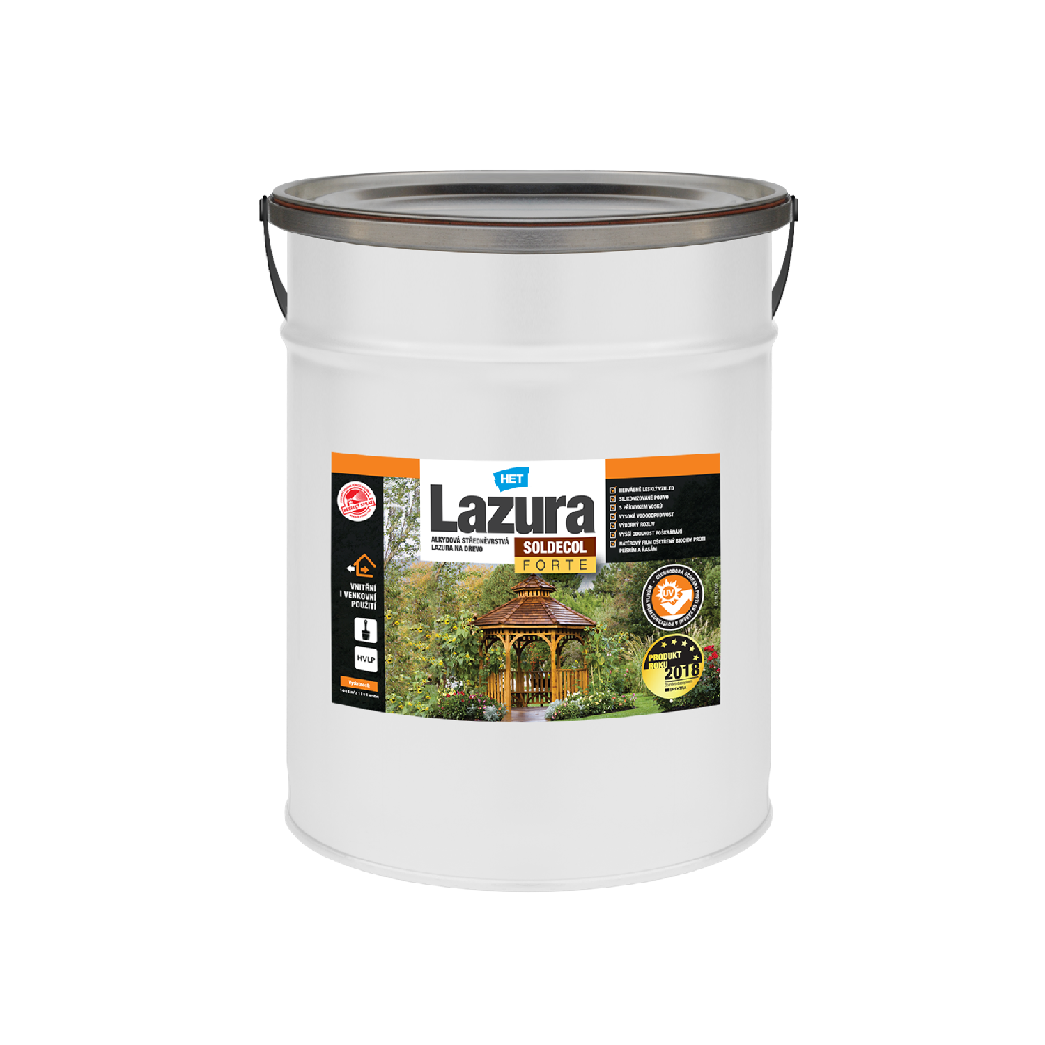 HET SOLDECOL Lazúra FORTE Bezfarebný 2,5 l