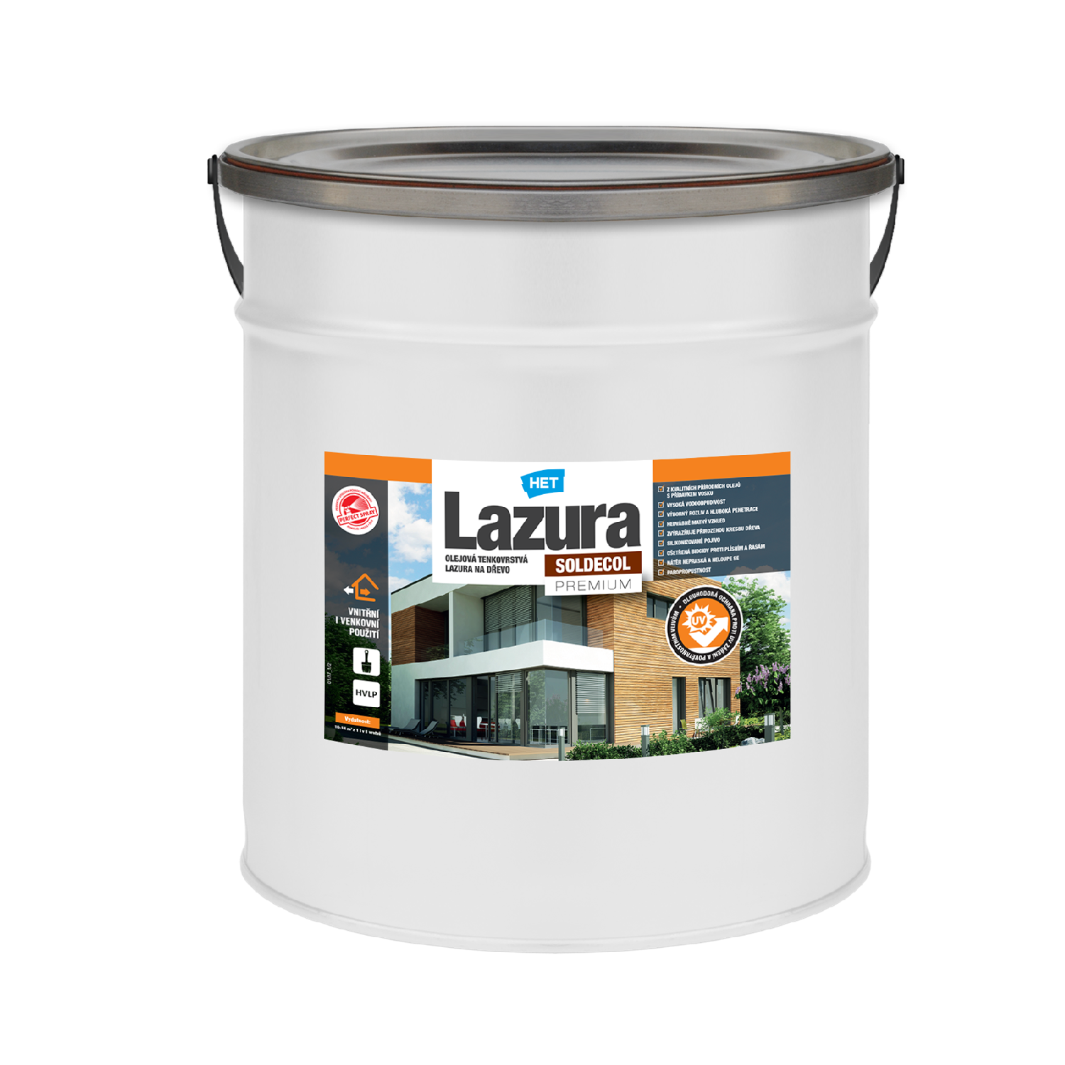 HET SOLDECOL Lazúra PREMIUM Bezfarebný 5 l