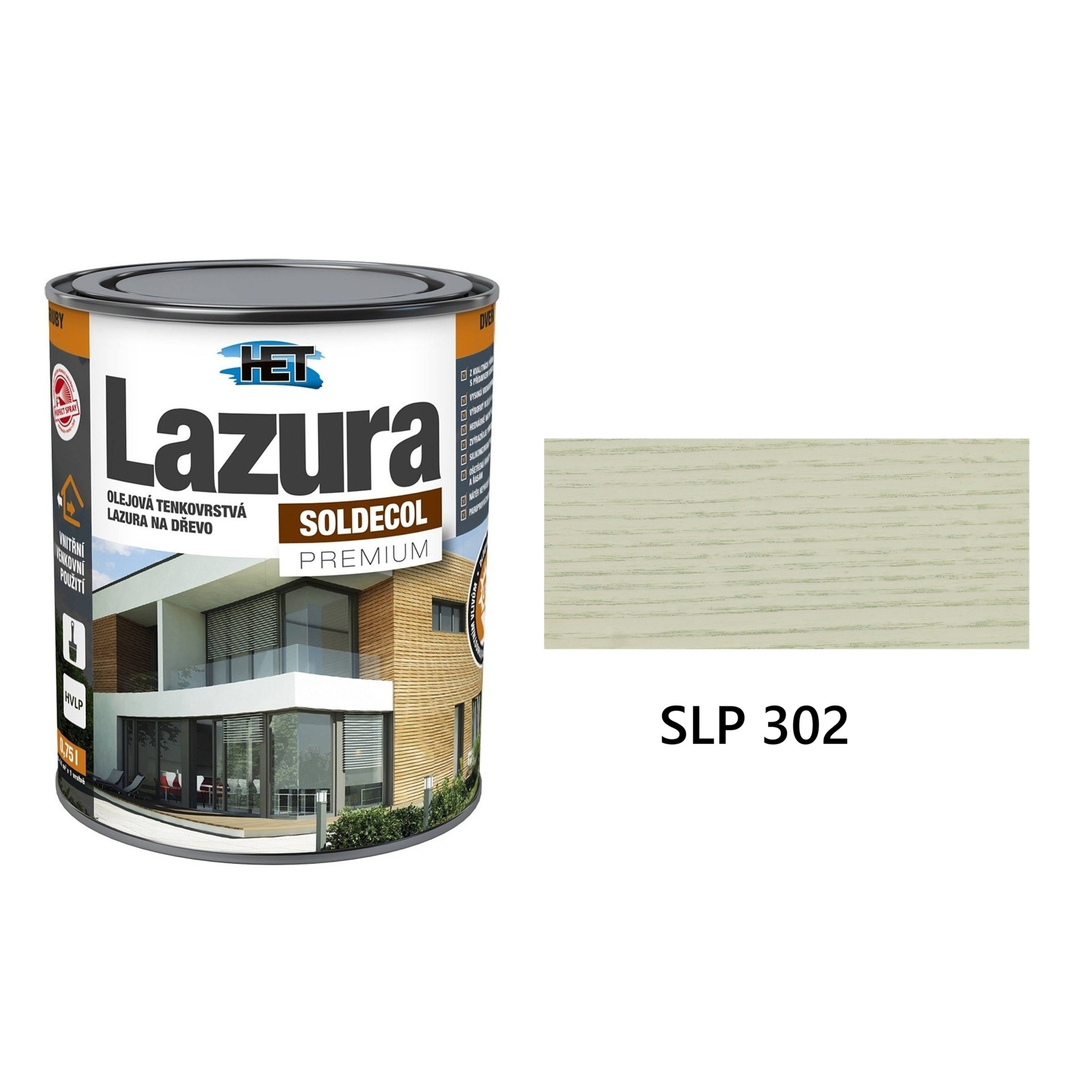 HET SOLDECOL Lazúra PREMIUM SLP 302