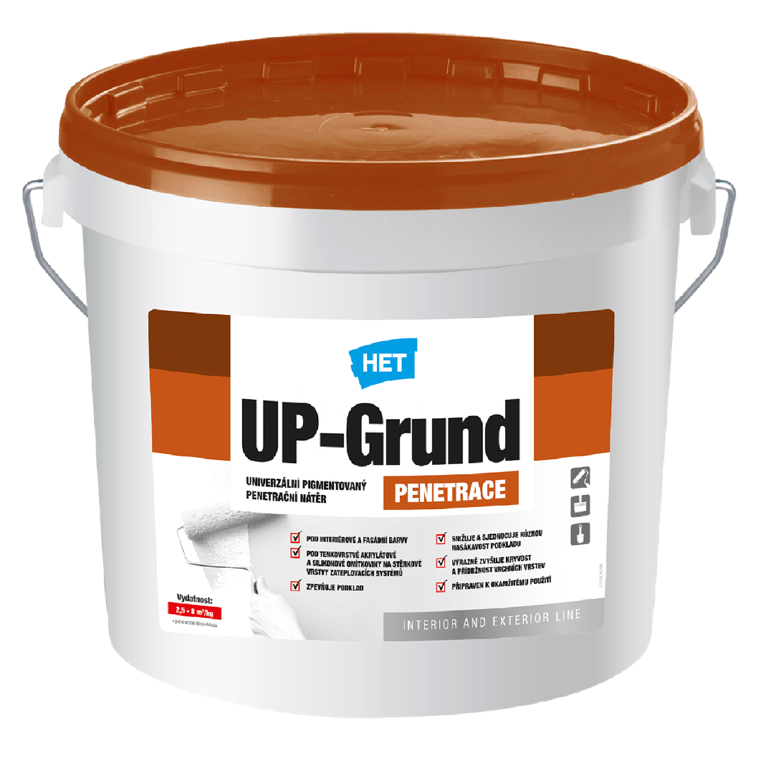 HET UP-Grund univerzálny pigmentovaný penetračný náter 1 kg