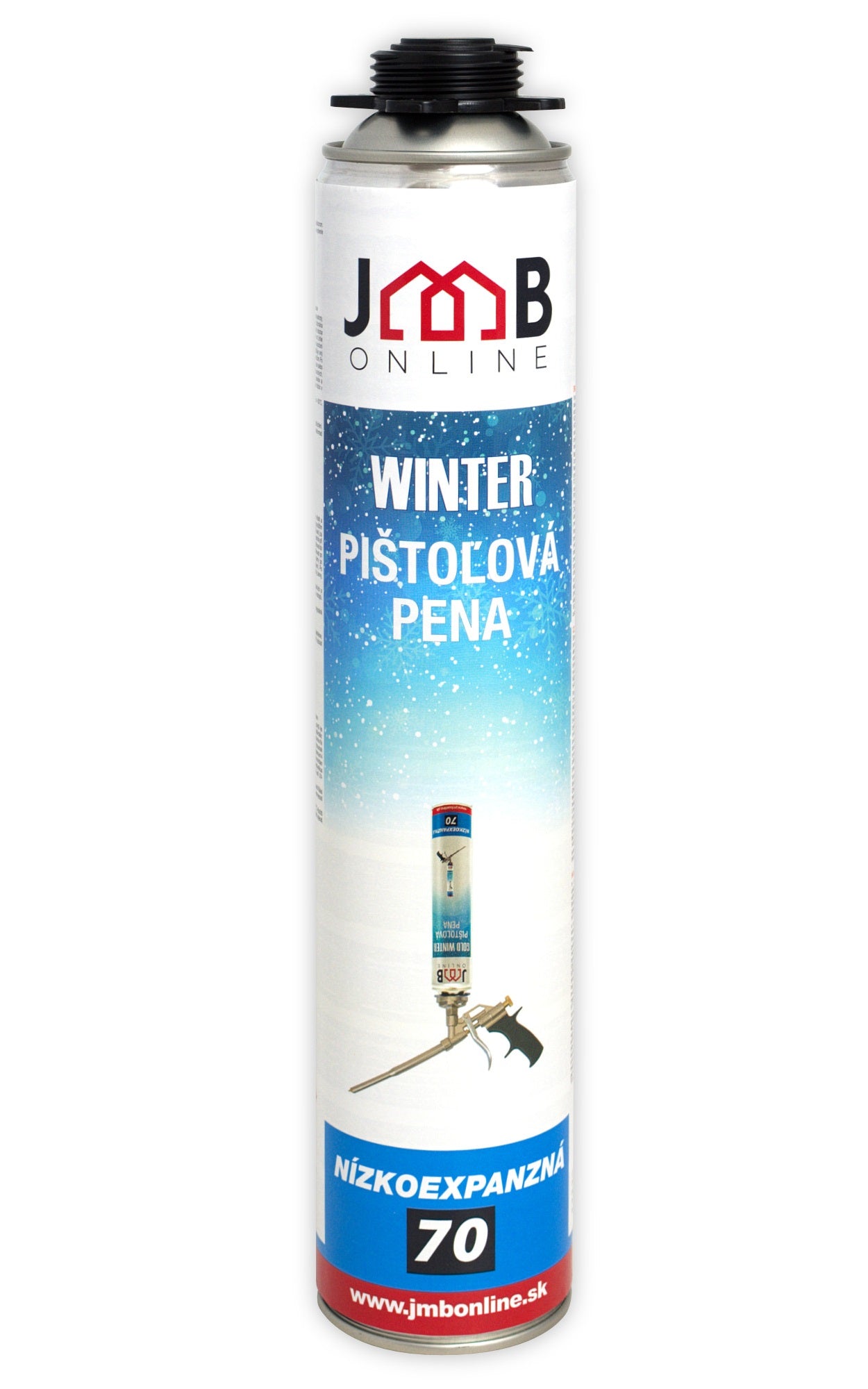 JMB WINTER Zimná montážna nízkoexpanzná polyuretanová pena pištoľová 830 ml