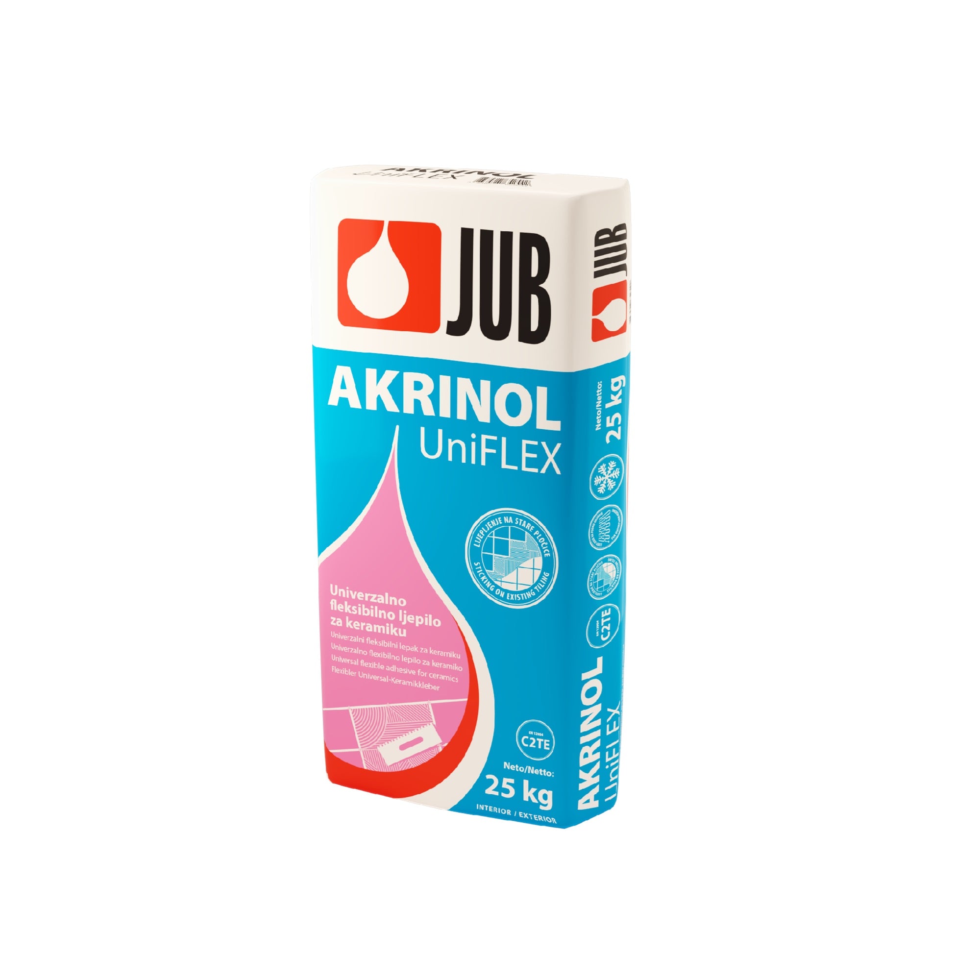 JUB AKRINOL Uniflex univerzálne flexibilné lepidlo na keramiku 25 kg