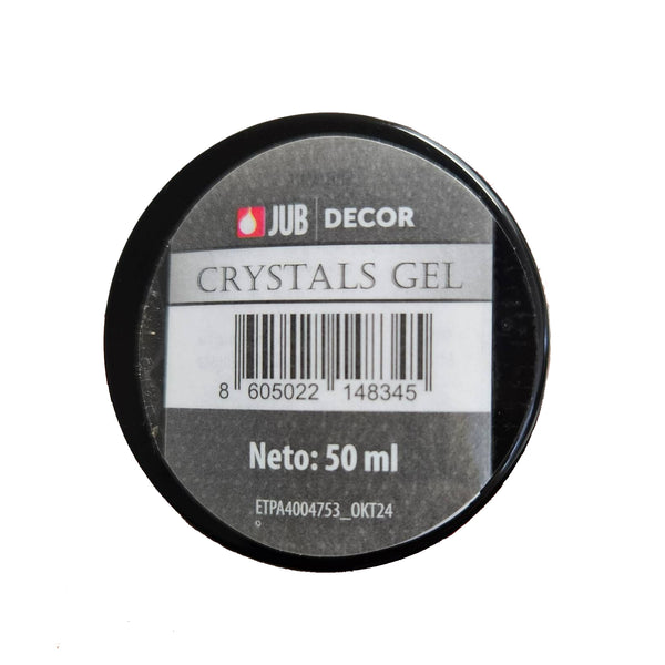 JUB DECOR Crystals Strieborné dekoratívne trblietky v géli_ukážka5