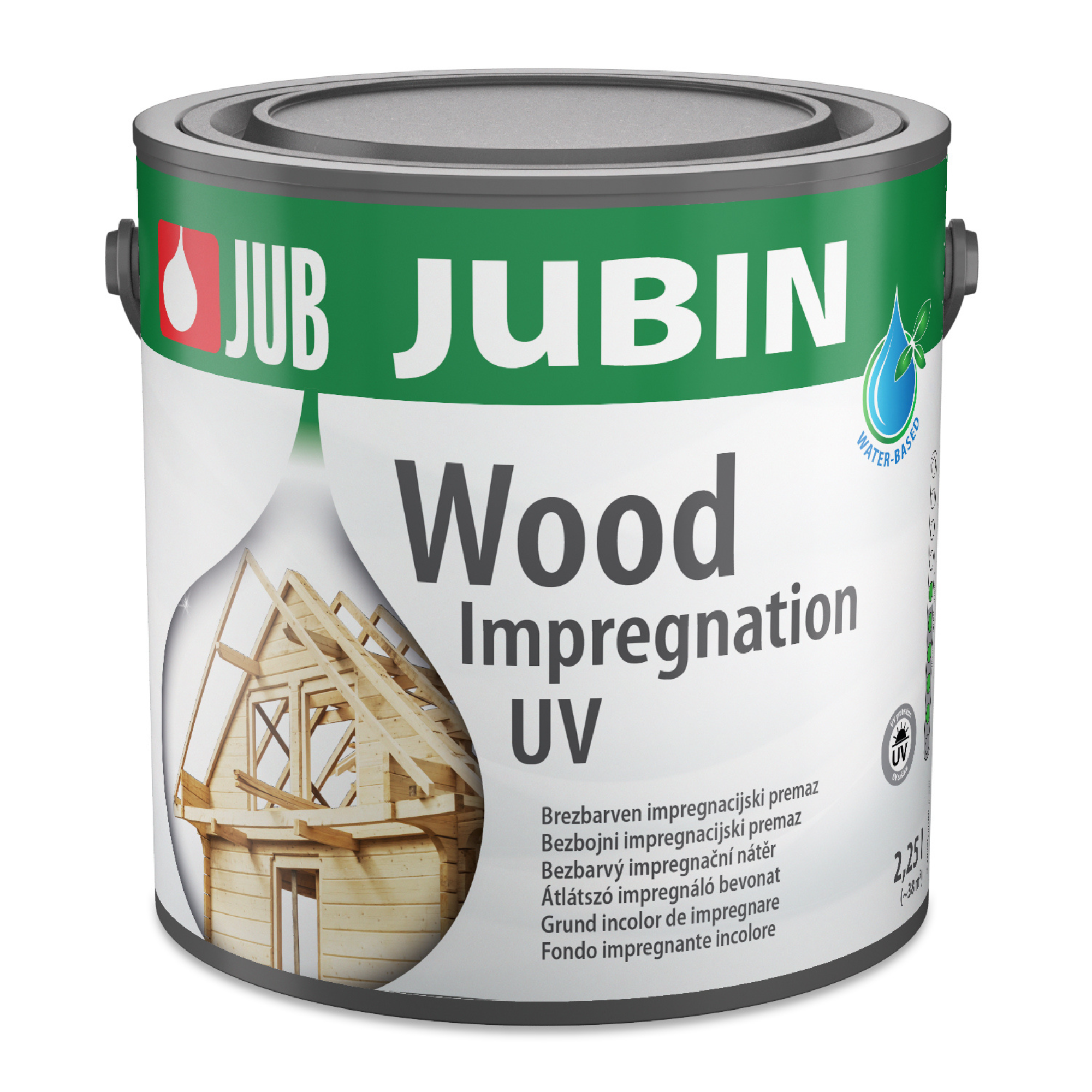 JUB JUBIN Wood impregnation UV biocídny impregnačný náter na drevo 2,25 l