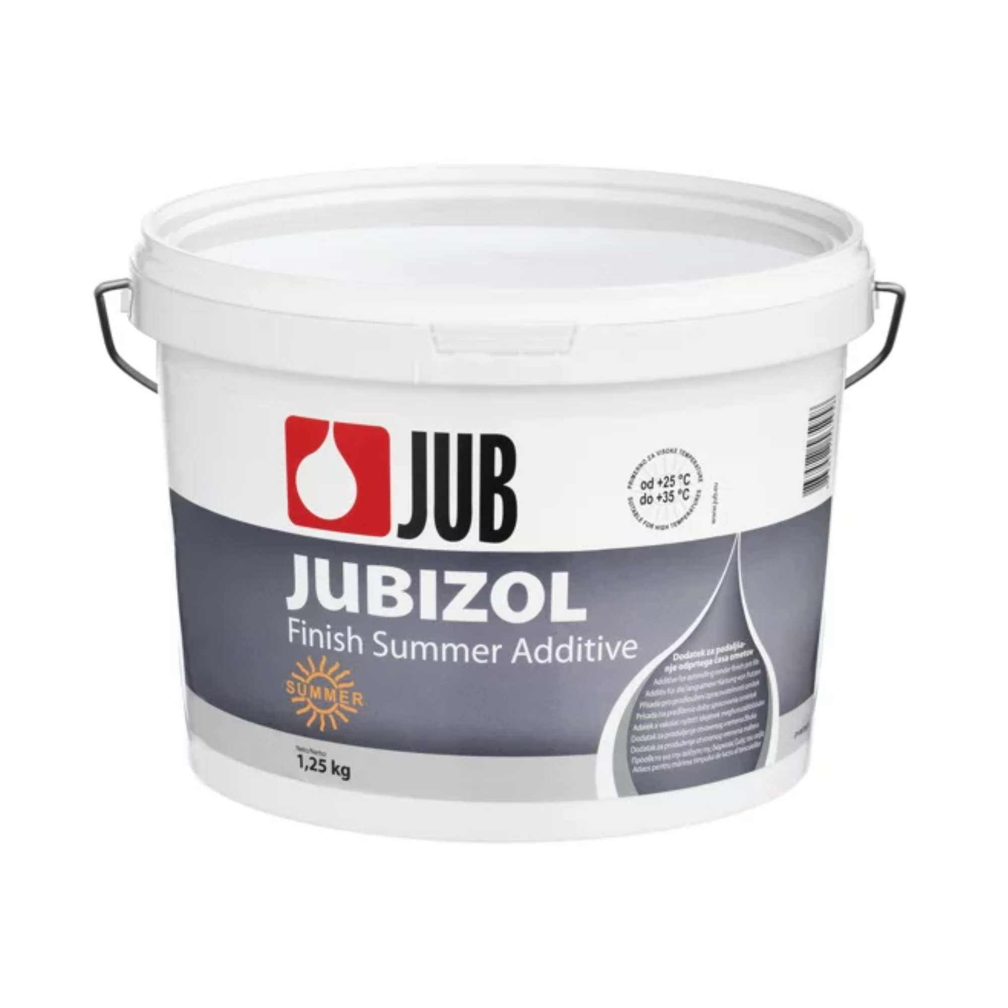 JUB JUBIZOL Finish Summer additive letná prísada na predĺženie doby tvrdnutia omietok 1,25 kg