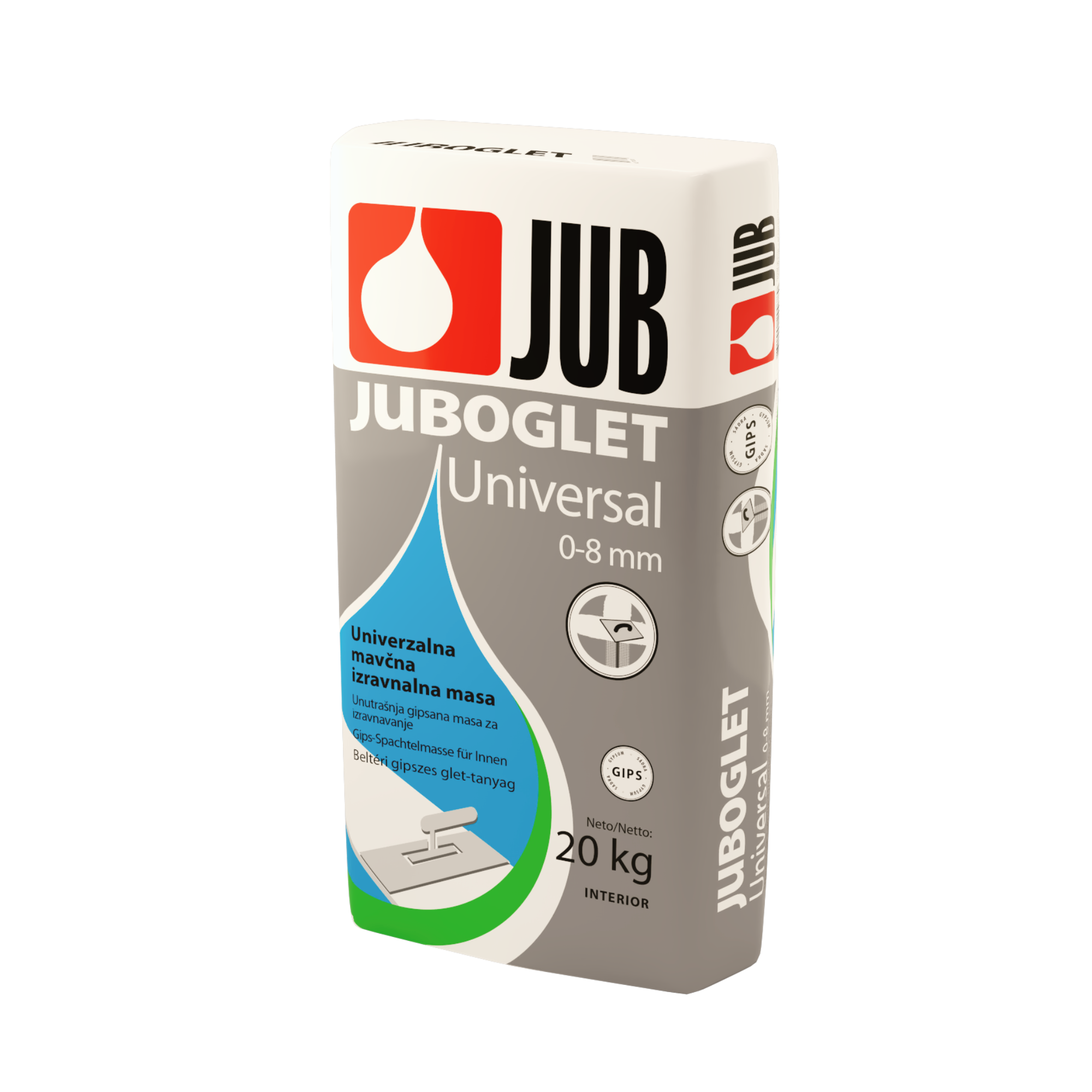 JUB JUBOGLET Universal 0-8 vnútorná prášková vyrovnávacia hmota