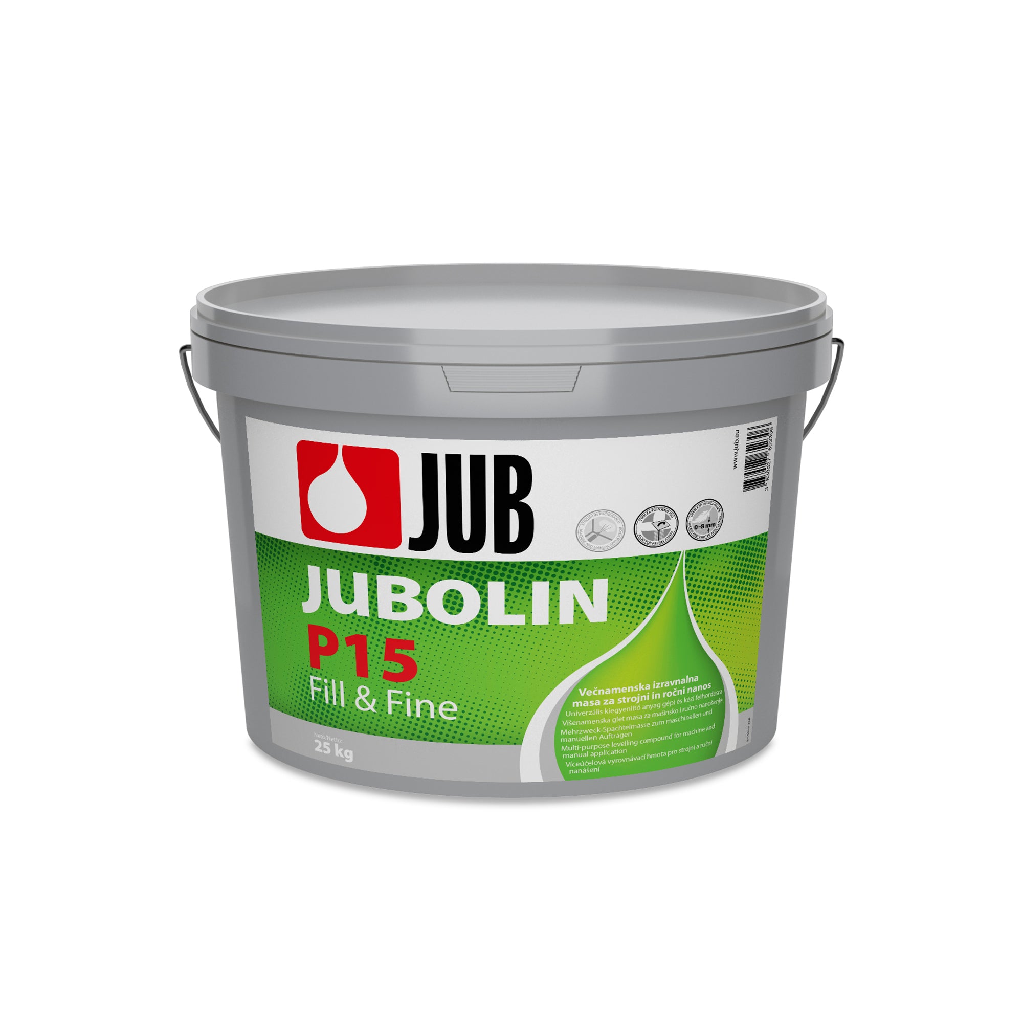 JUB JUBOLIN P15 Fill & Fine disperzný hrubovrstvý viacúčelový tmel 25 kg