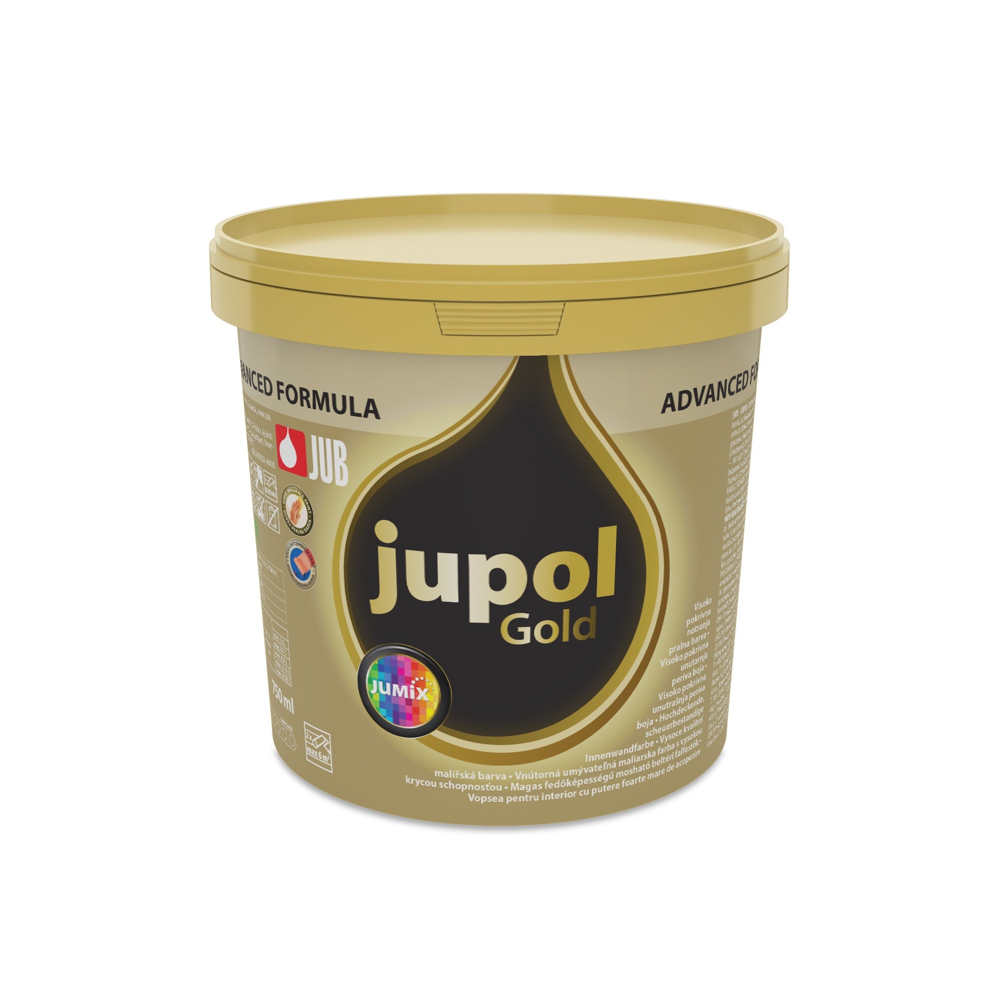 JUB JUPOL Gold advanced vnútorná umývateľná maliarska farba 0,75 l